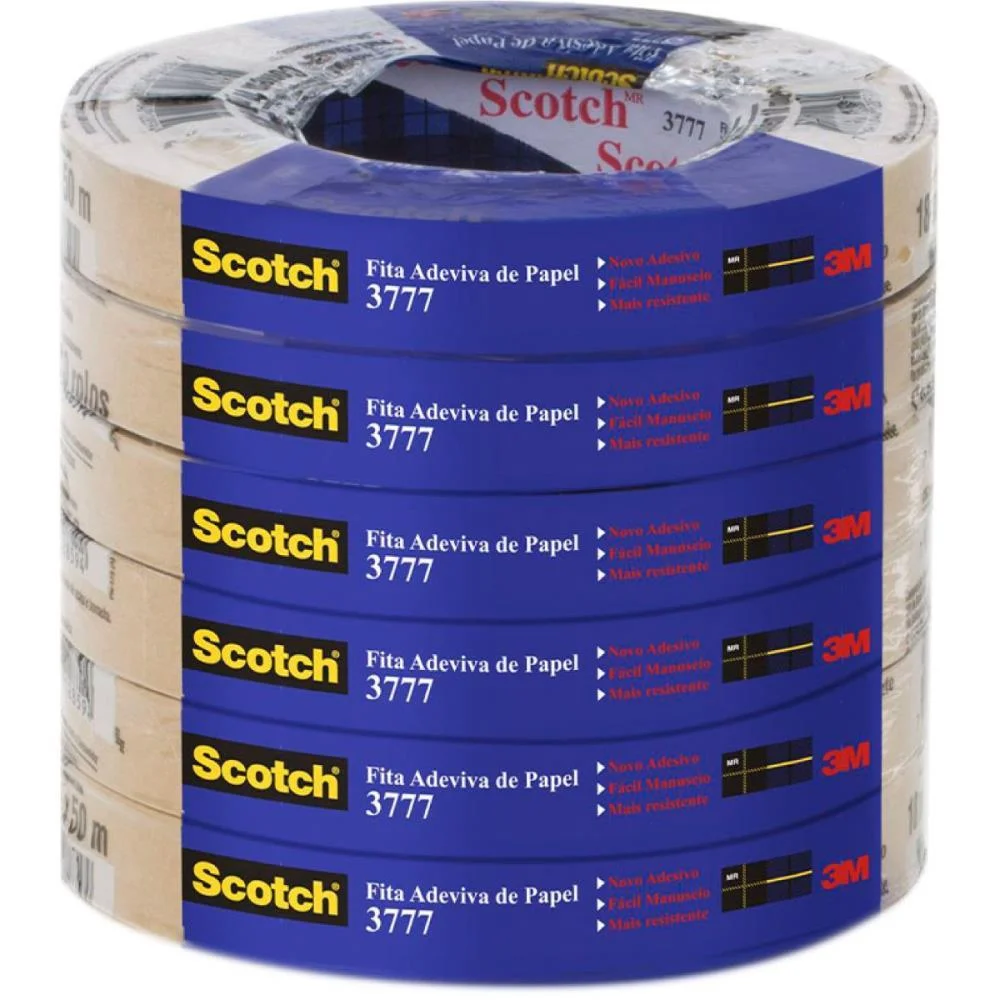 Fita Para Empacotamento Papel Liso 3777 38Mmx10M Marr. 3M (Pct.c/06) - imagem 3