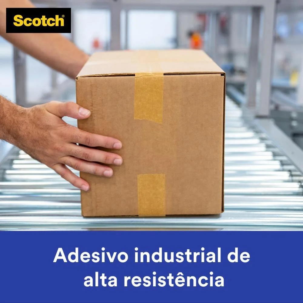Fita Para Empacotamento Papel Liso 3777 38Mmx10M Marr. 3M (Pct.c/06) - imagem 7