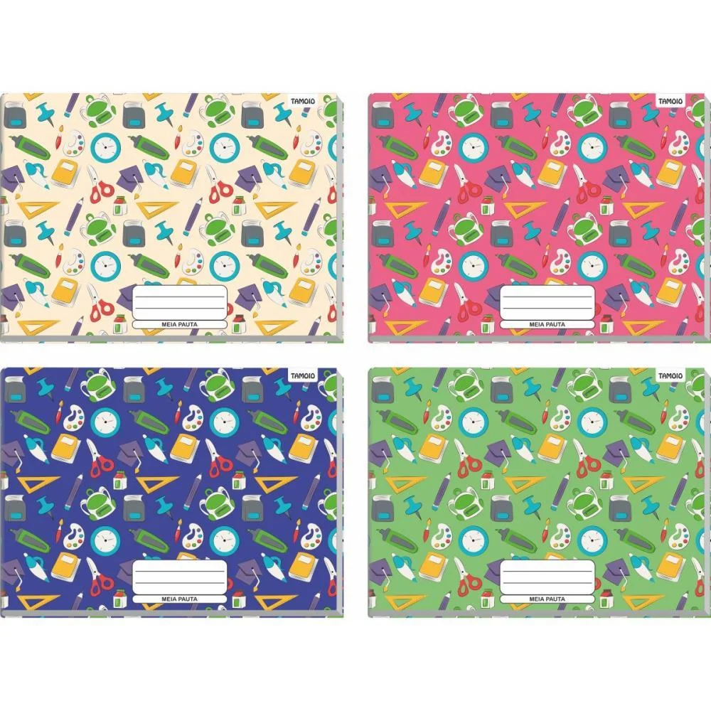 Caderno Desenho Univ Capa Dura Meia Pauta 48F Brochurao Decor Tamoio (Pct.c/04) - imagem 2