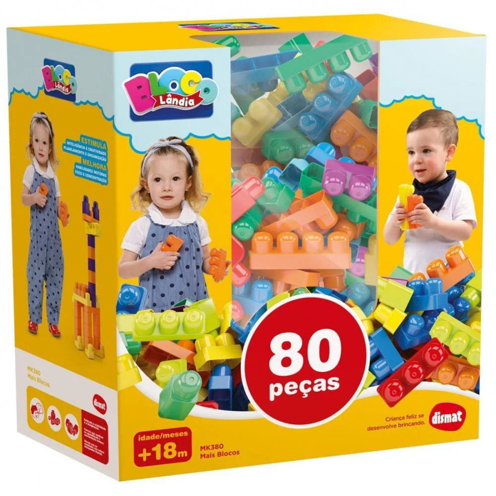 Brinquedo Para Montar Mais Blocos Dismat (Unidade) - imagem 3