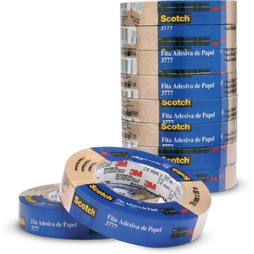 Fita Para Empacotamento Papel Liso 3777 24Mmx50M Marr. 3M (Pct.c/08) - imagem 3