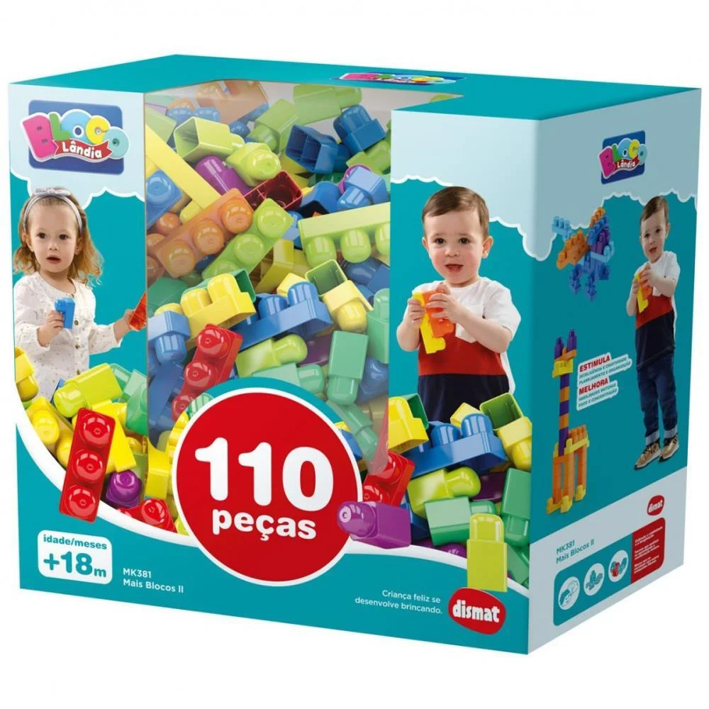 Brinquedo Para Montar Mais Blocos 2 Dismat (Unidade) - imagem 2