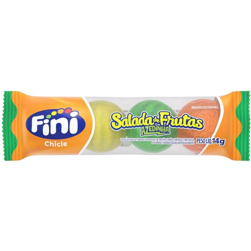 Doce Chicle Salada De Frutas 14G Fini C/ 18 Unidades - imagem 4