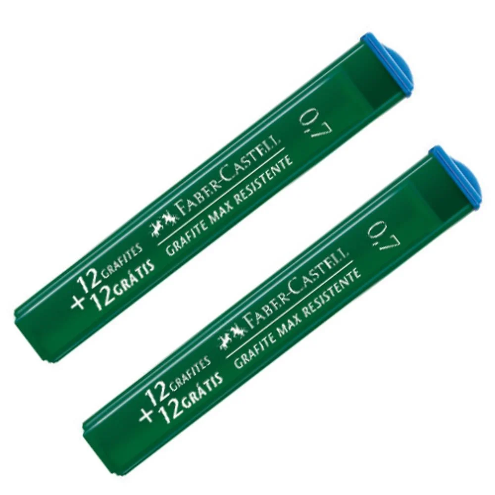 Grafite 0.7Mm Polymer 2B 12Tb X 24Mn Faber-Castell (Cx.c/12) - imagem 3