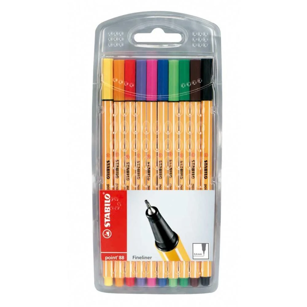 Caneta Stabilo 88/10 Point 10 Cores Sertic (Estojo) - imagem 3
