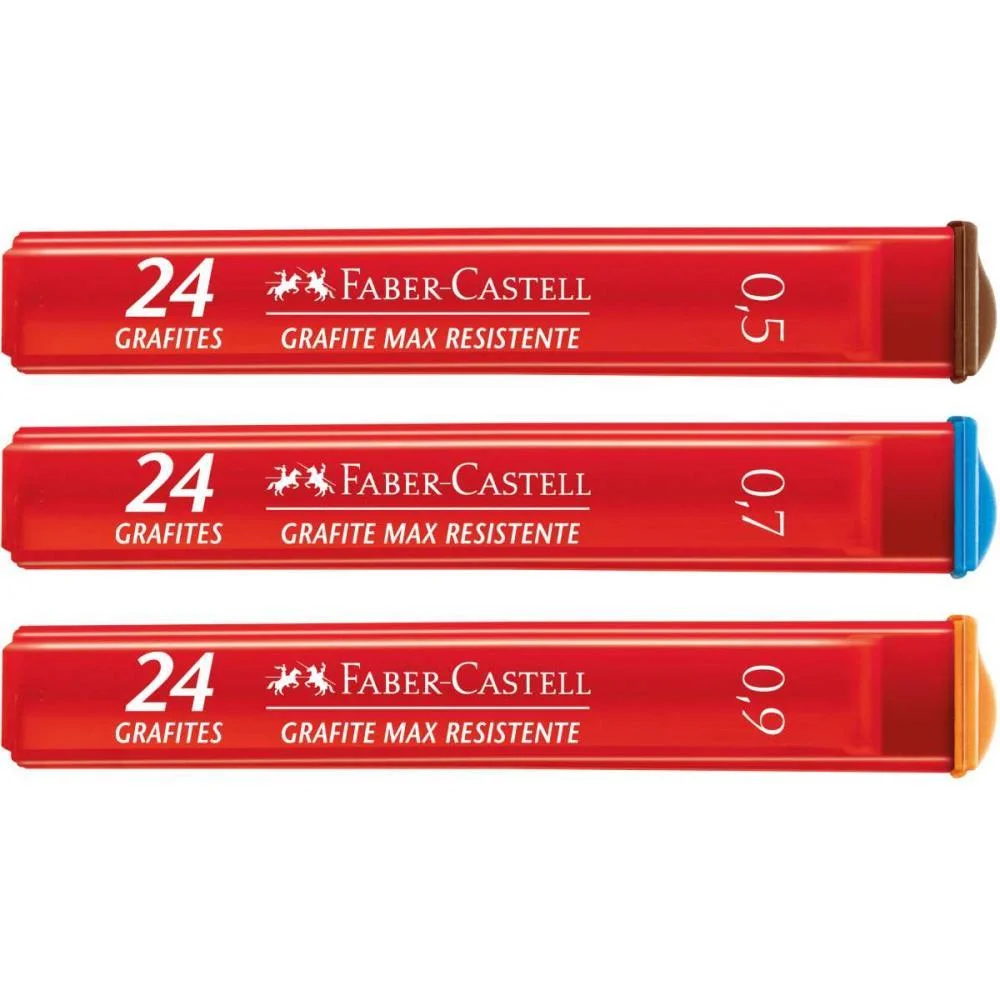 Grafite 0.7Mm Polymer Hb Media 14Tb X 24Mn Faber-Castell (Cx.c/14) - imagem 3