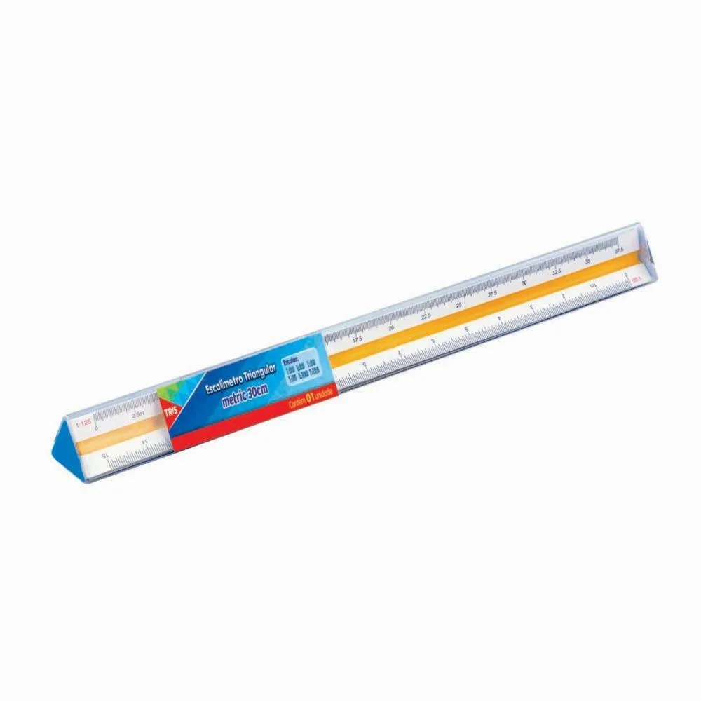 Escalimetro Tris Metric Triangular 30Cm. Summit - imagem 2