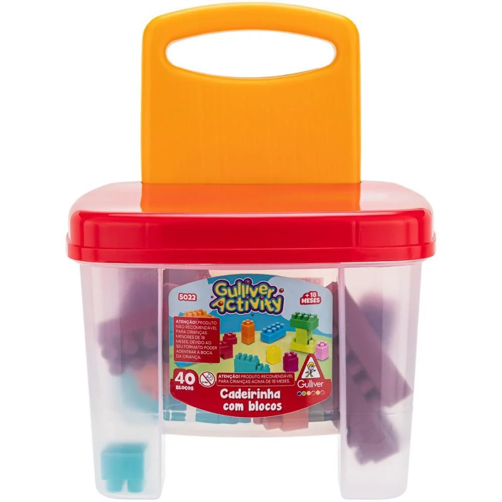 Brinquedo Para Montar Cadeira Com Blocos 40Peças Gulliver (Unidade) - imagem 3