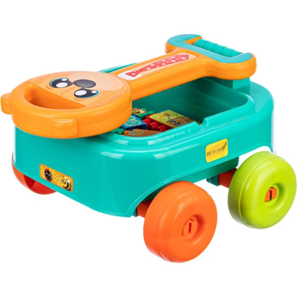 Brinquedo Para Montar Carrinho De Puxar Urso C/Bloco Gulliver (Unidade) - imagem 4