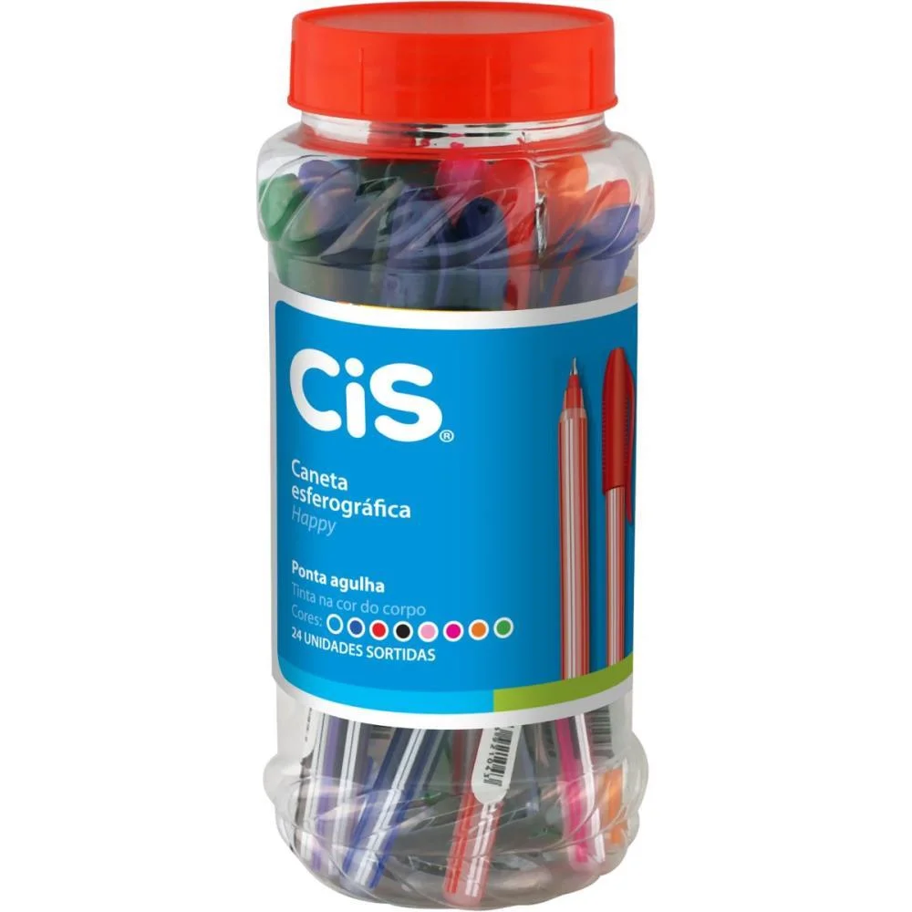 Caneta Esferografica Cis Happy Cores Sortidas 0.7Mm Sertic (Pote-24) - imagem 3