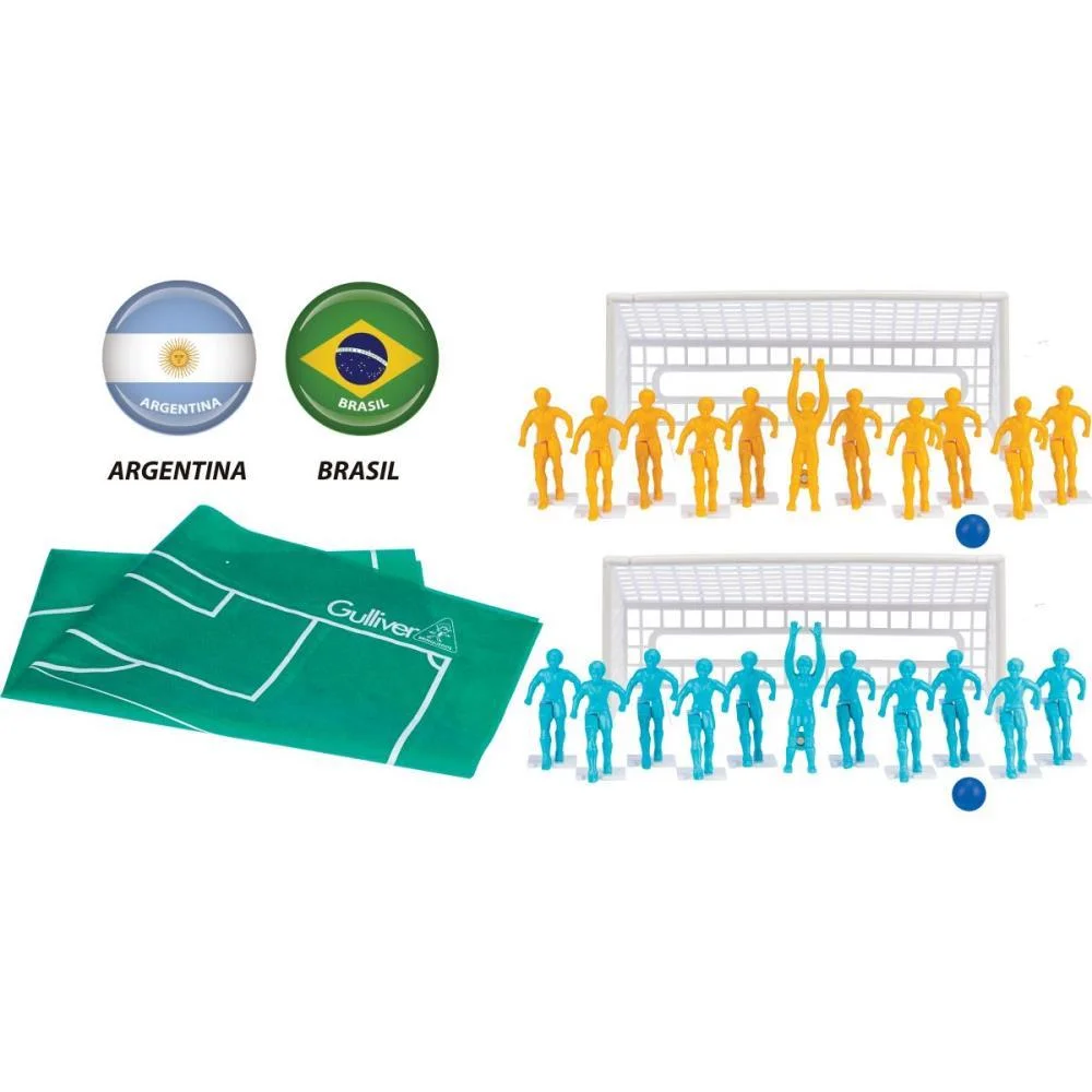 Futebol De Botao Clube Brasil X Argentina Gulliver - imagem 3