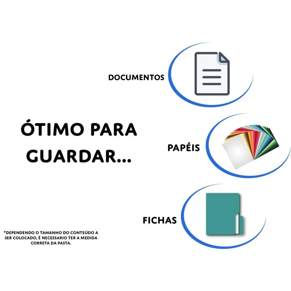 Fichario De Pvc Preto Oficio Lombo 4Cm Dac (Unidade) - imagem 5