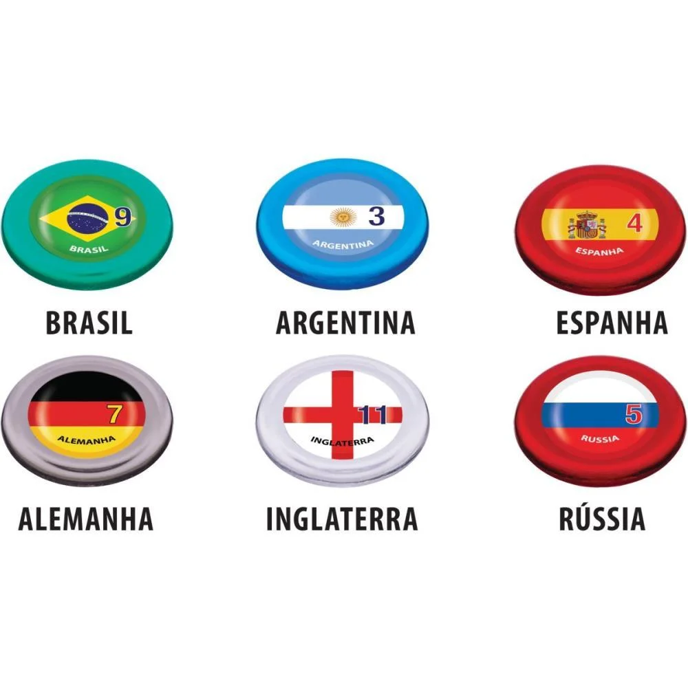 Futebol De Botao America 6 Times Gulliver - imagem 3