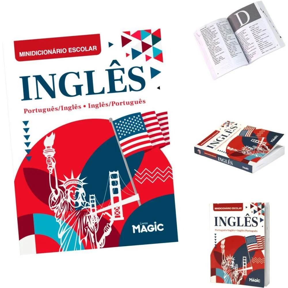 Dicionario Mini Ingles Port/Ingles Nova Ortograf 352P Magic Kids (Unidade) - imagem 3