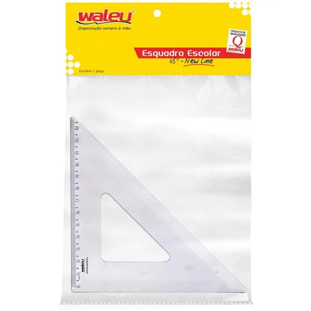 Esquadro Poliestireno 45Graus 21Cm Cr. Maxcril (Pct.c/10) - imagem 3