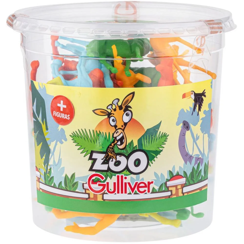 Miniatura Colecionavel Zoologico 36Pcs (S) Gulliver (Balde) - imagem 3