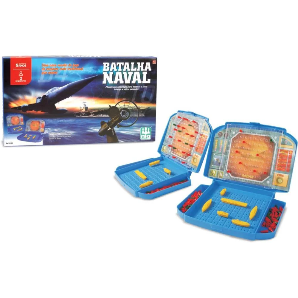 Jogo De Tabuleiro Batalha Naval Nig Brinquedos (Unidade) - imagem 2