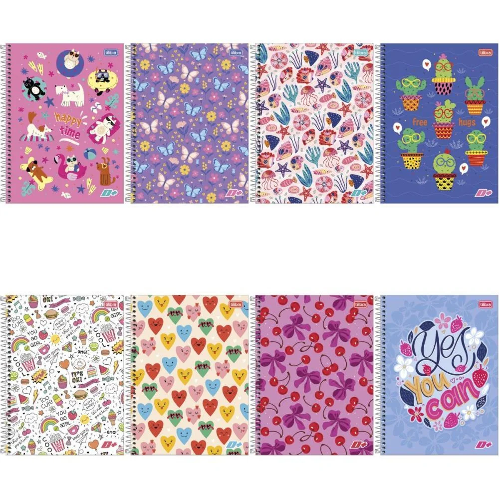 Caderno 20X1 Capa Dura D+ Feminino 400 Folhas Tilibra (Pct.c/02) - imagem 2