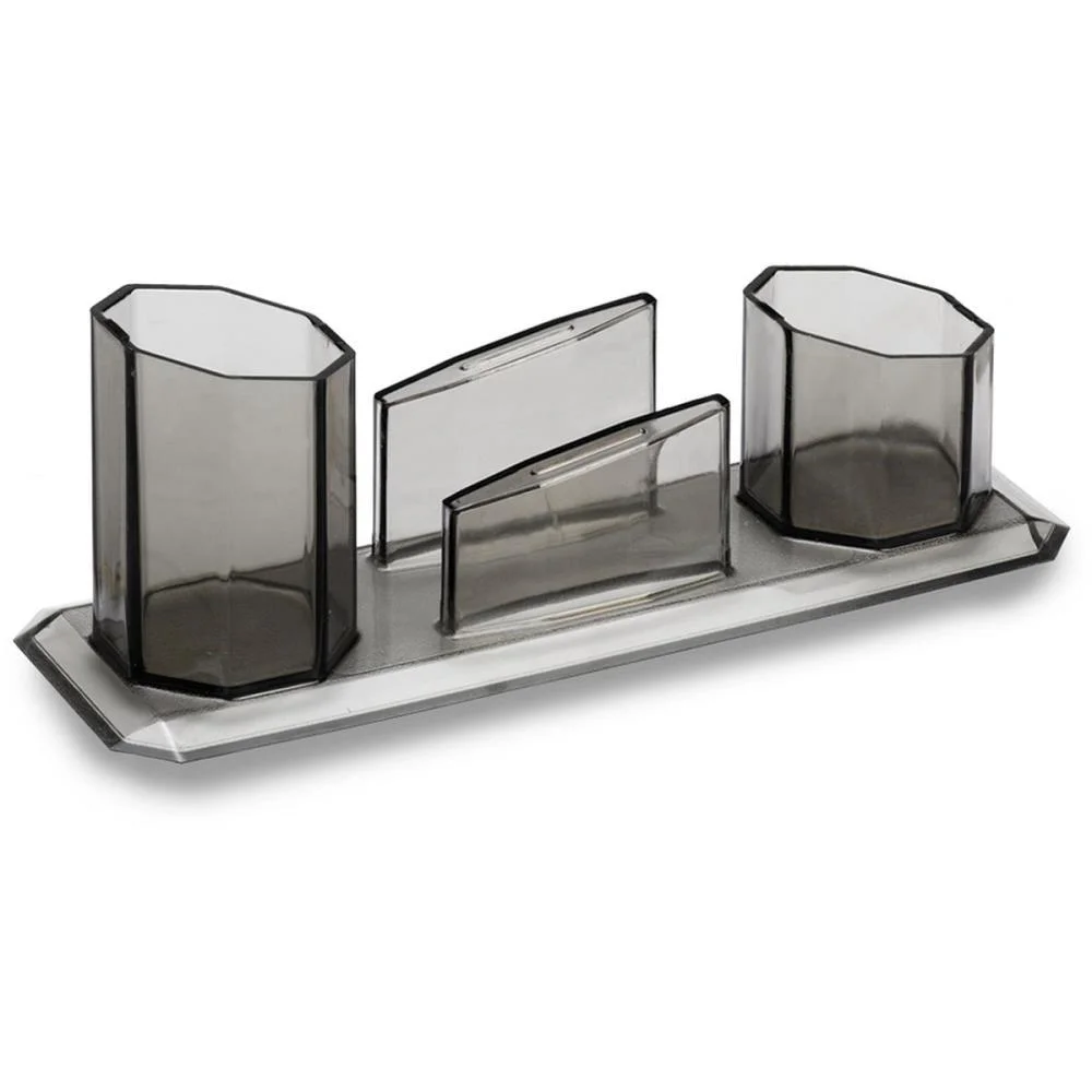 Acessorio Para Mesa Porta Caneta/Clips/Lemb.fume Maxcril (Unidade) - imagem 2