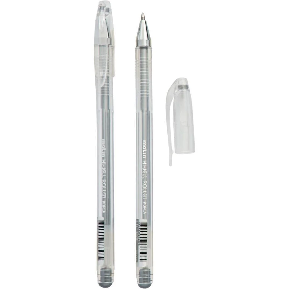 Caneta Gel Metalic 0,7Mm. Prata Molin (Cx.c/12) - imagem 4