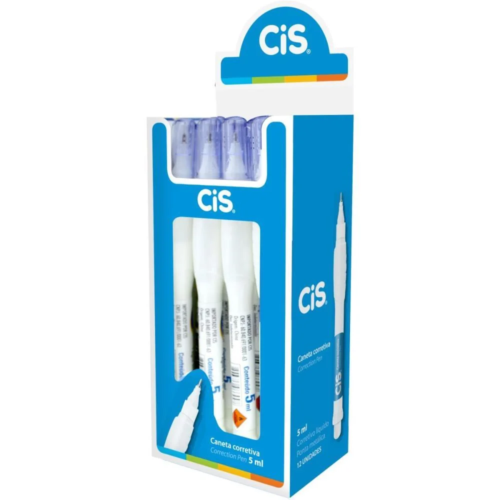 Caneta Corretiva Cis Correction Pen 5Ml Metal Sertic (Cx.c/12) - imagem 3