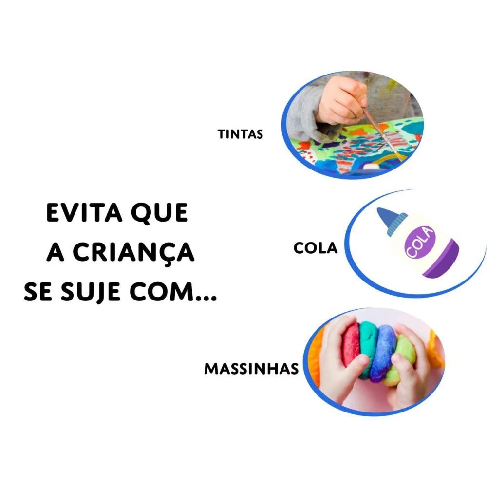 Avental Escolar Liso Rosa 39X76Cm Dac - imagem 4