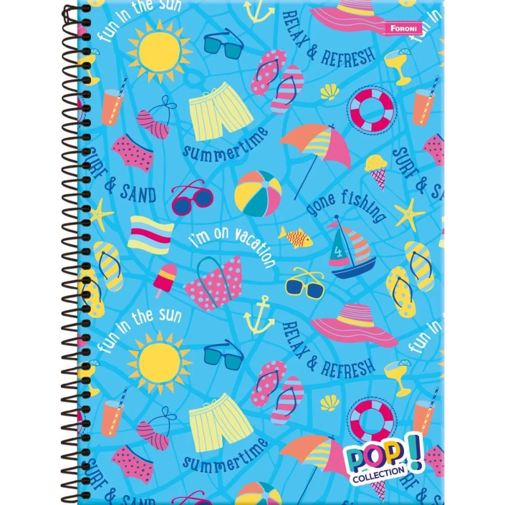 Caderno 01X1 Capa Dura Pop Collection 96 Folhas Foroni (Pct.c/04) - imagem 9