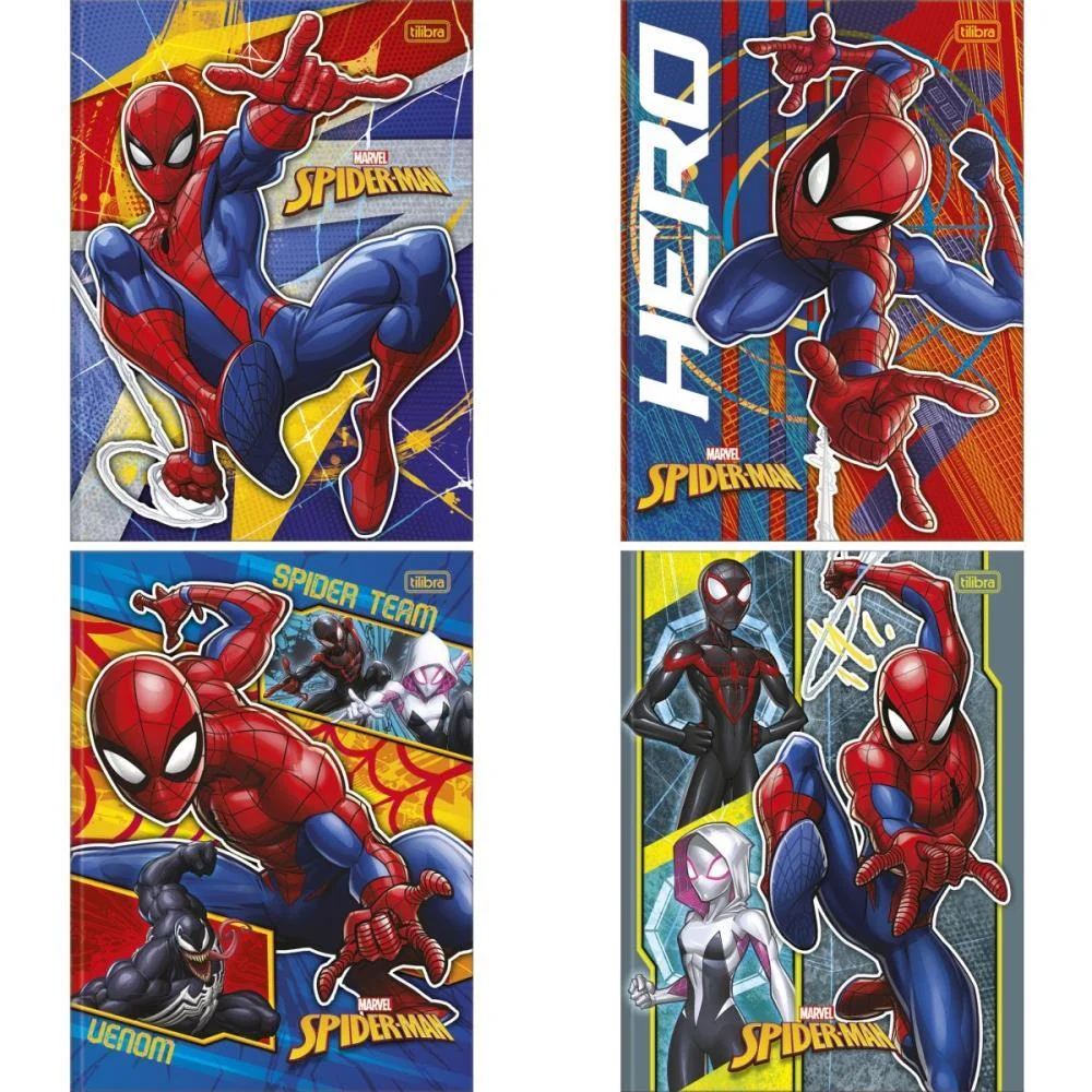 Caderno Brochurao Capa Dura Spider Man 48 Folhas Tilibra (Pct.c/05) - imagem 2