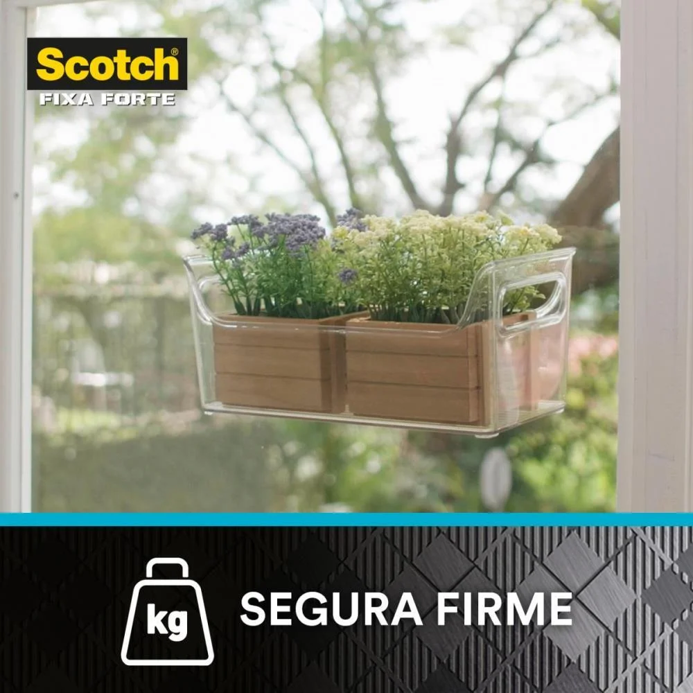 Fita Fixa Forte Silicone Transp/Verde 19Mmx2M 3M - imagem 6