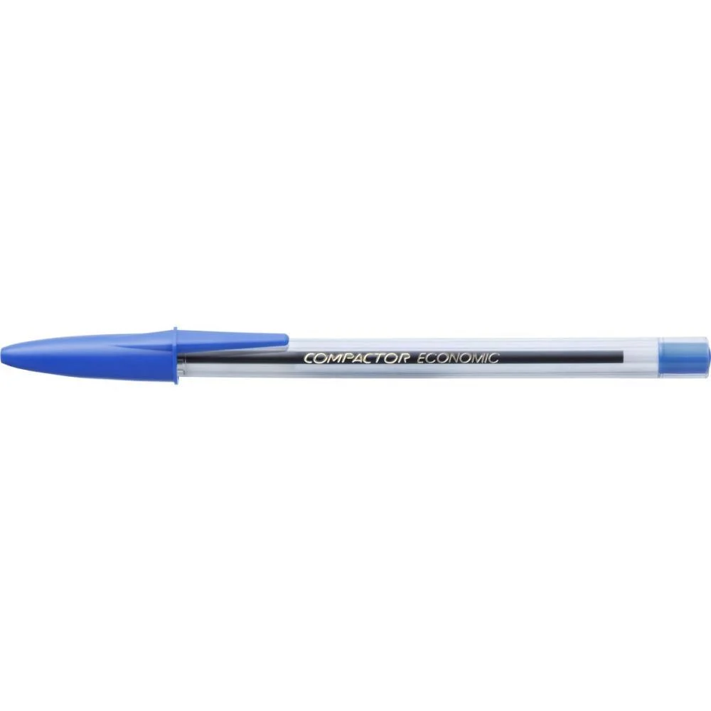 Caneta Esferografica Economic Cristal Media Azul Compactor (Cx.c/50) - imagem 4