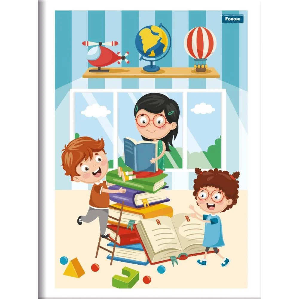Caderno Brochurao Capa Infantil 80 Folhas Foroni (Pct.c/10) - imagem 4