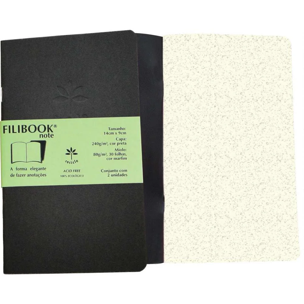 Caderneta Filibook 30Fls. 21X12,5 Pt/Mf Filiperson (Pct.c/02) - imagem 4