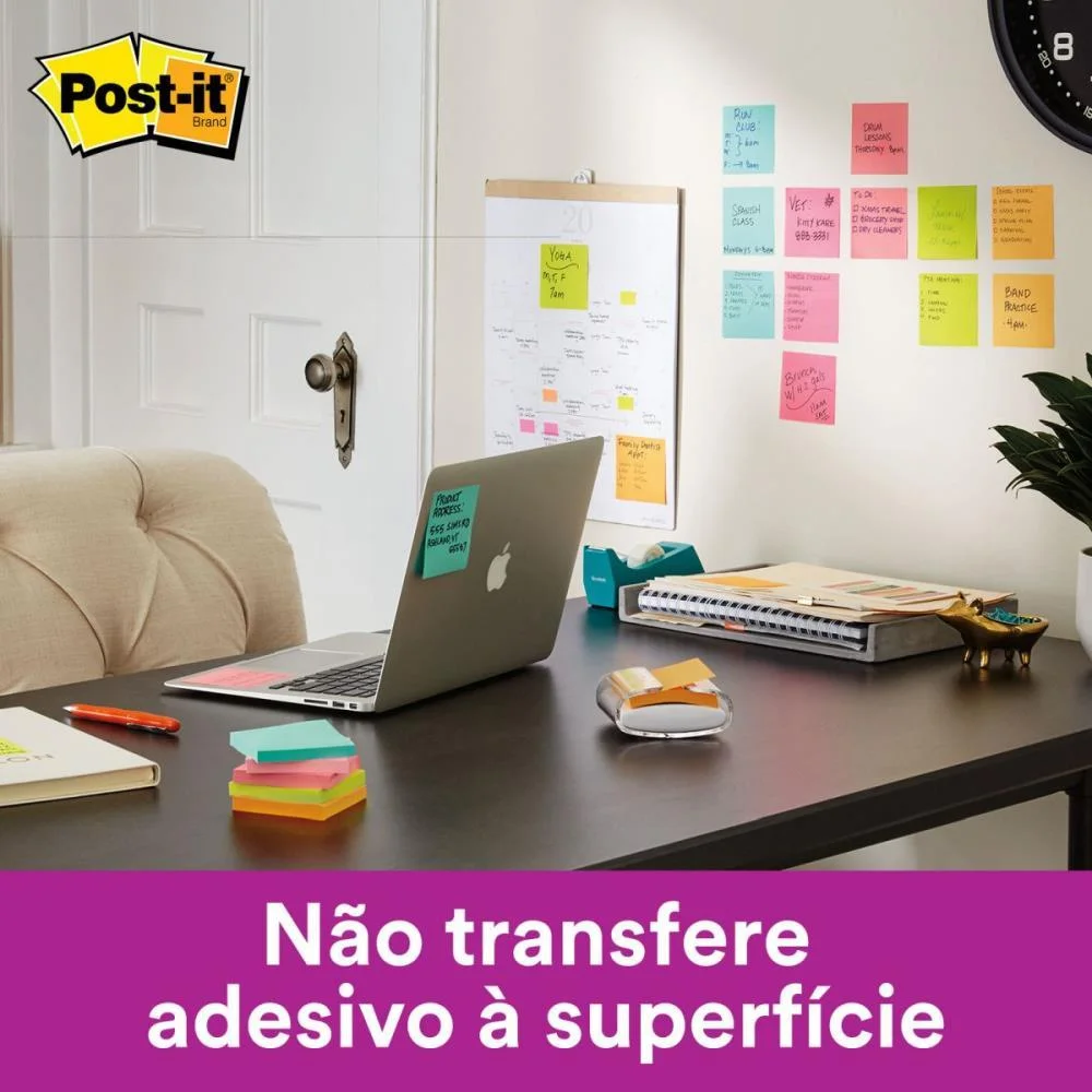 Bloco De Recado Post-It 657 Verde Recl. 76X102Mm 90Fls 3M (Unidade) - imagem 7