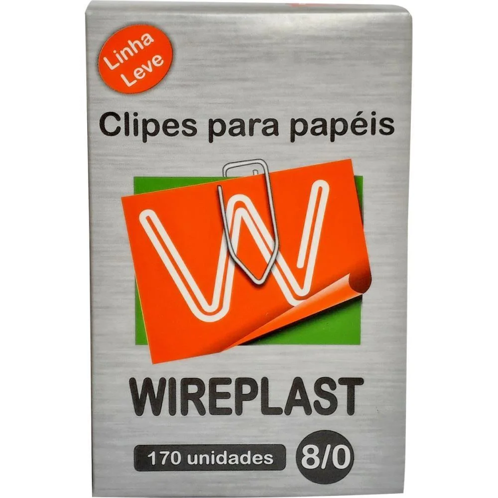 Clipe Galvanizado Aco 8/0 Linha Leve C/170 Un. Wireplast (Caixa) - imagem 3
