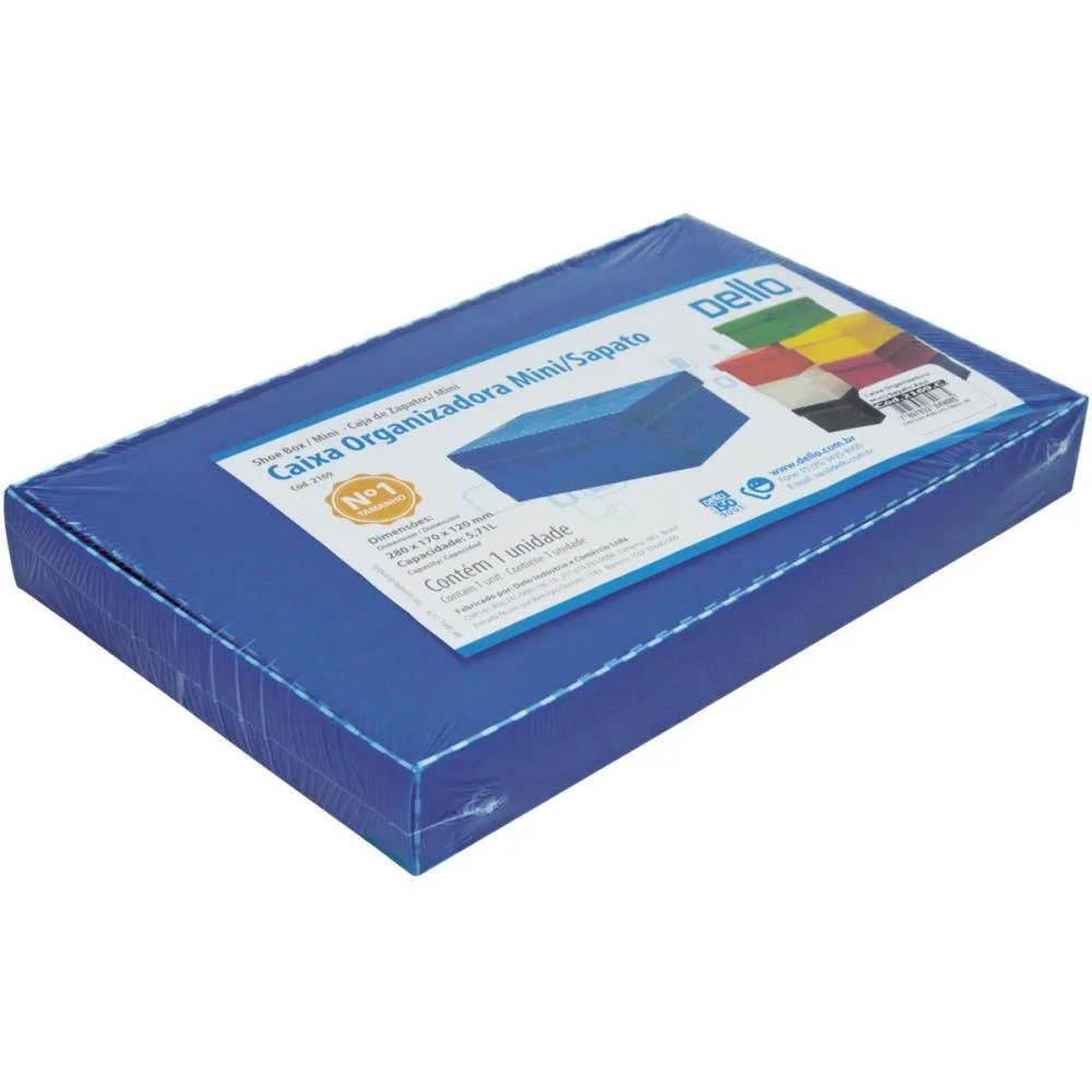 Caixa Organizadora Top Line Sapato 28X17X12Cm.az Dello (Unidade) - imagem 4