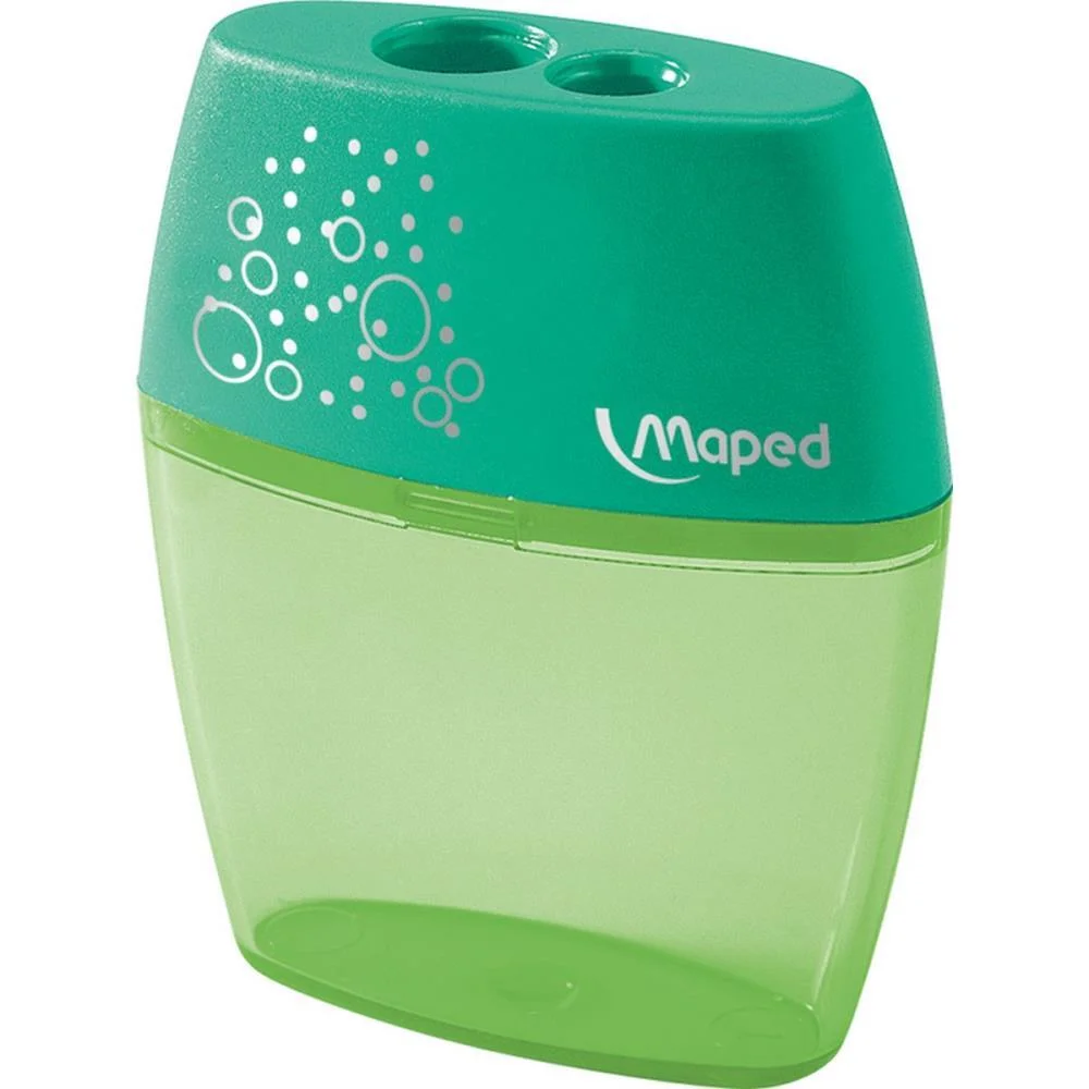 Apontador Com Deposito 2 Furos Shaker Plastico Cores Sortidas Maped (Cx.c/20) - imagem 7