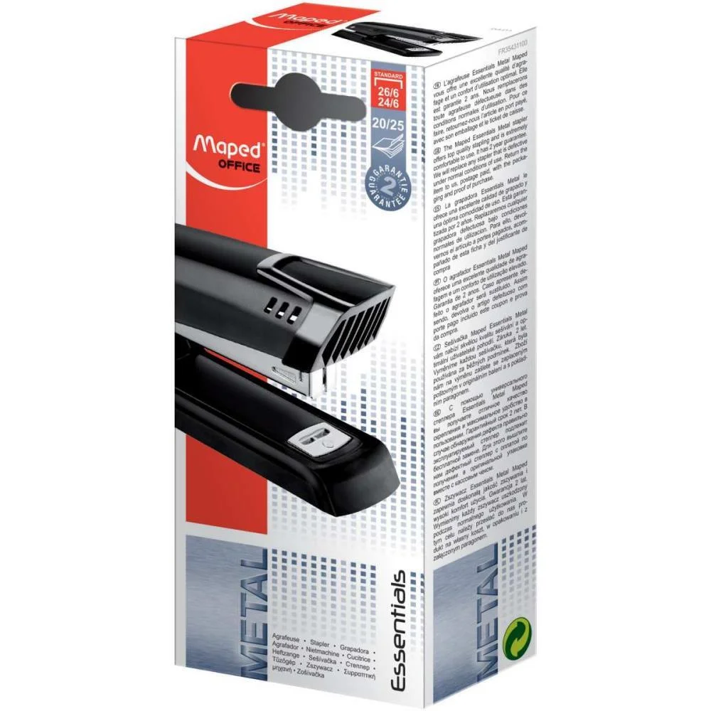 Grampeador Metal Essentials 3543 Pt.fosco 25F Maped (Unidade) - imagem 4