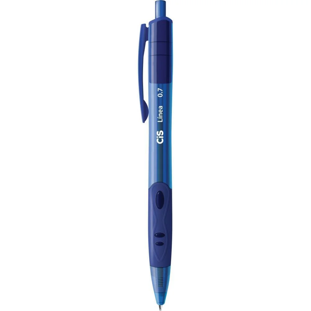 Caneta Esferografica Retratil Cis Linea 0.7Mm Azul Sertic (Cx.c/12) - imagem 4