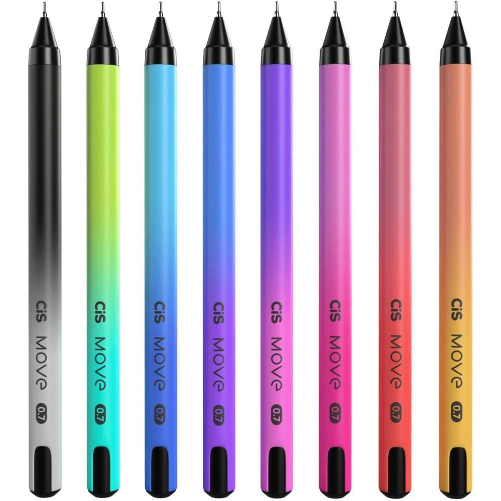 Caneta Esferografica Cis Move 0.7Mm 8 Cores Sertic (Dp.c/24) - imagem 4