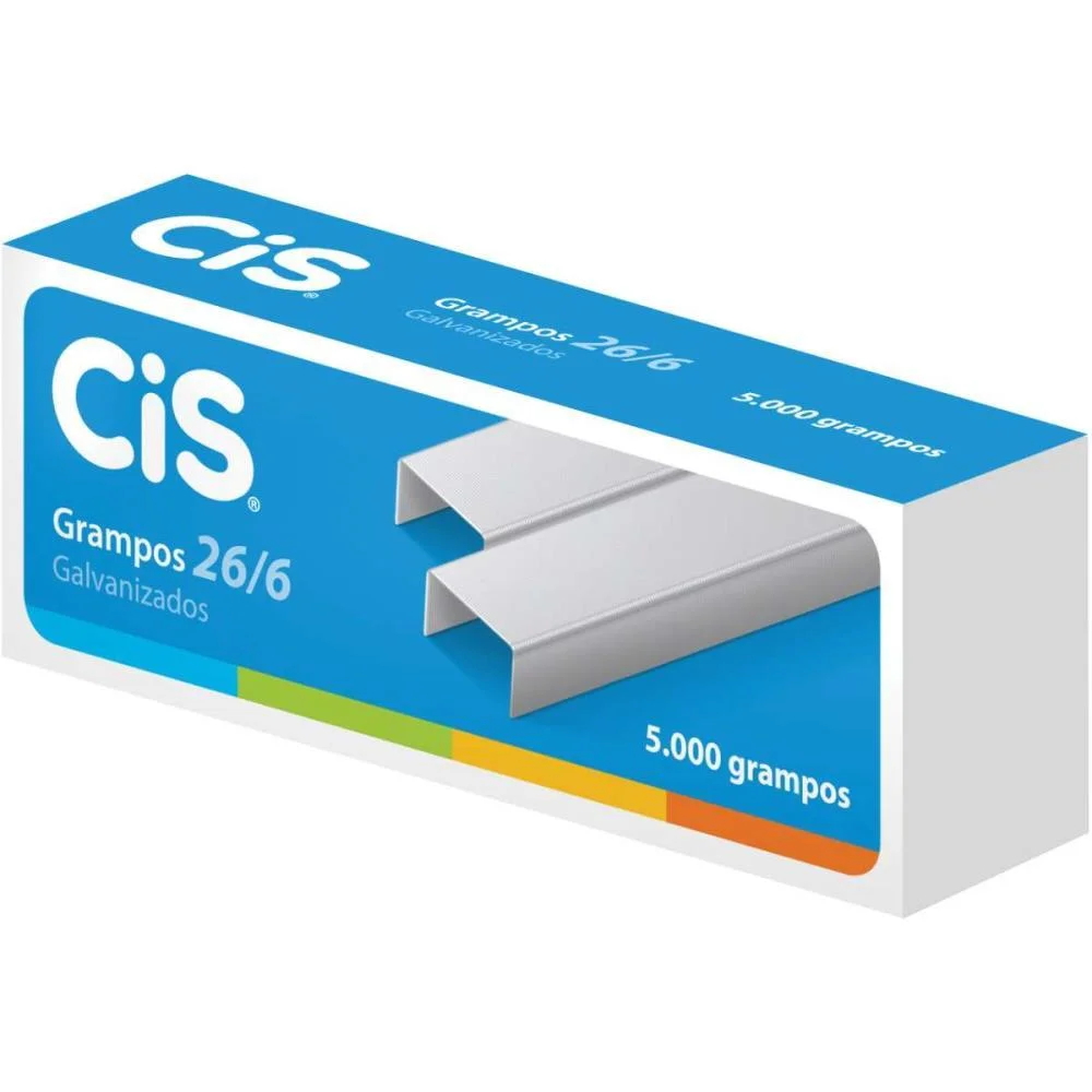 Grampo Para Grampeador 26/6 Galvanizado 5000 Grampos Sertic (Caixa) - imagem 3