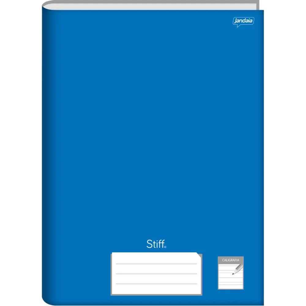Caderno Caligrafia Capa Dura Stiff Azul 96F Univ. Broch. Jandaia (Pct.c/05) - imagem 4
