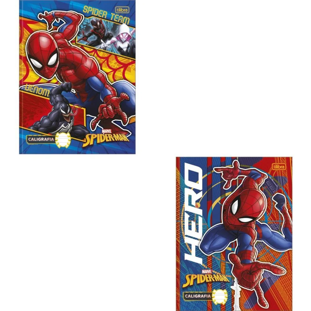 Caderno Caligrafia Capa Dura Spider Man 40Fl Vert. Broc Tilibra (Pct.c/05) - imagem 4
