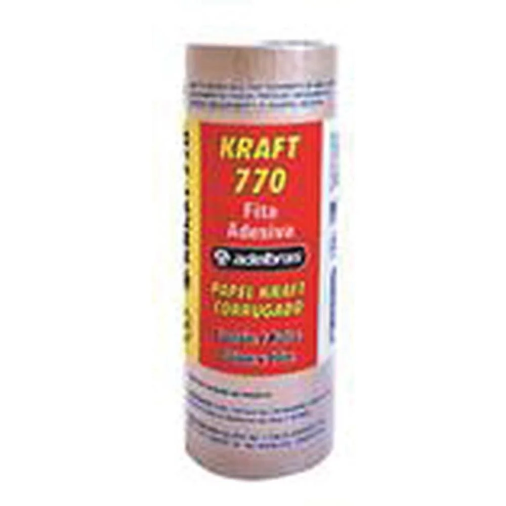 Fita Para Empacotamento Papel Kraft 770 36Mmx10Mts Adelbras (Pct.c/07) - imagem 3