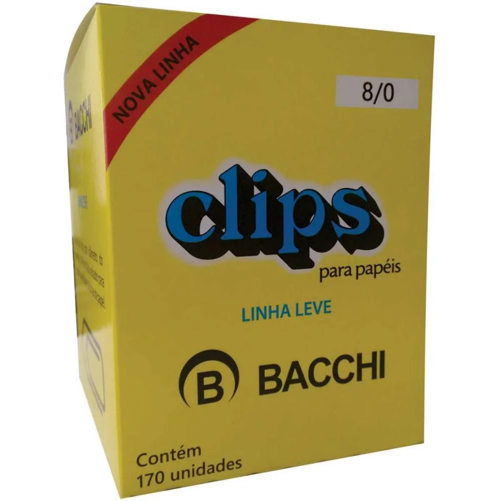 Clipe Galvanizado Aco 8/0 Linha Leve 170 Un Bacchi (Caixa) - imagem 3