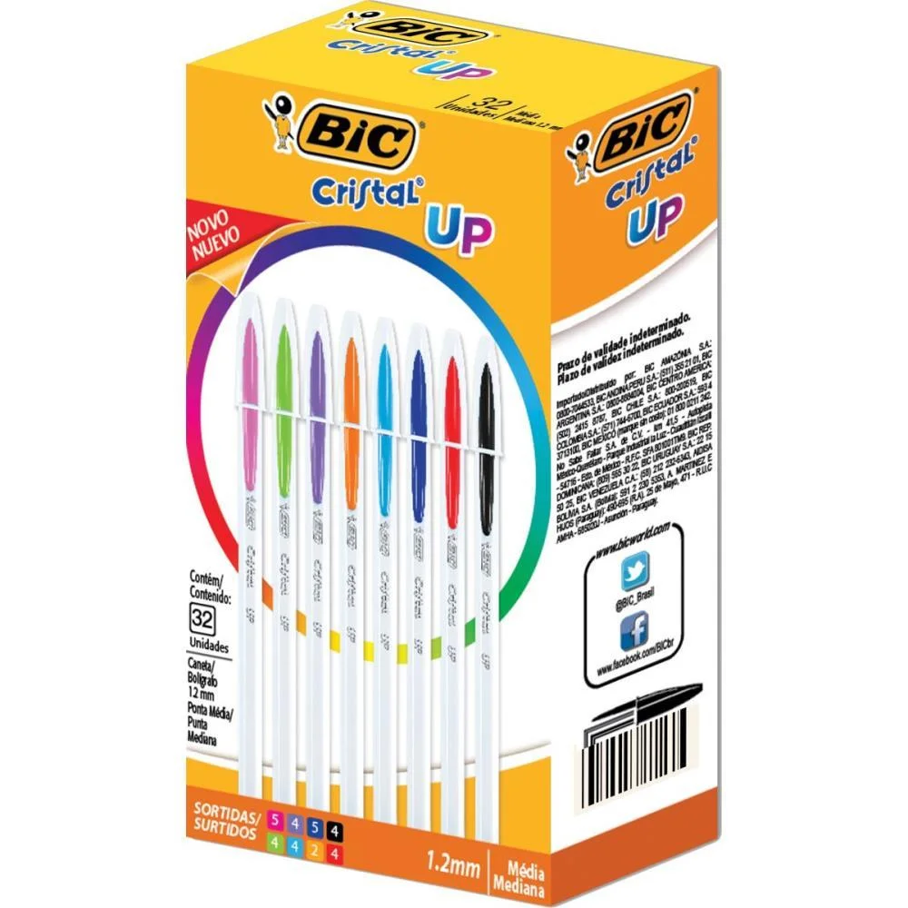 Caneta Esferografica Cristal Up Colors Bic (Cx.c/32) - imagem 3