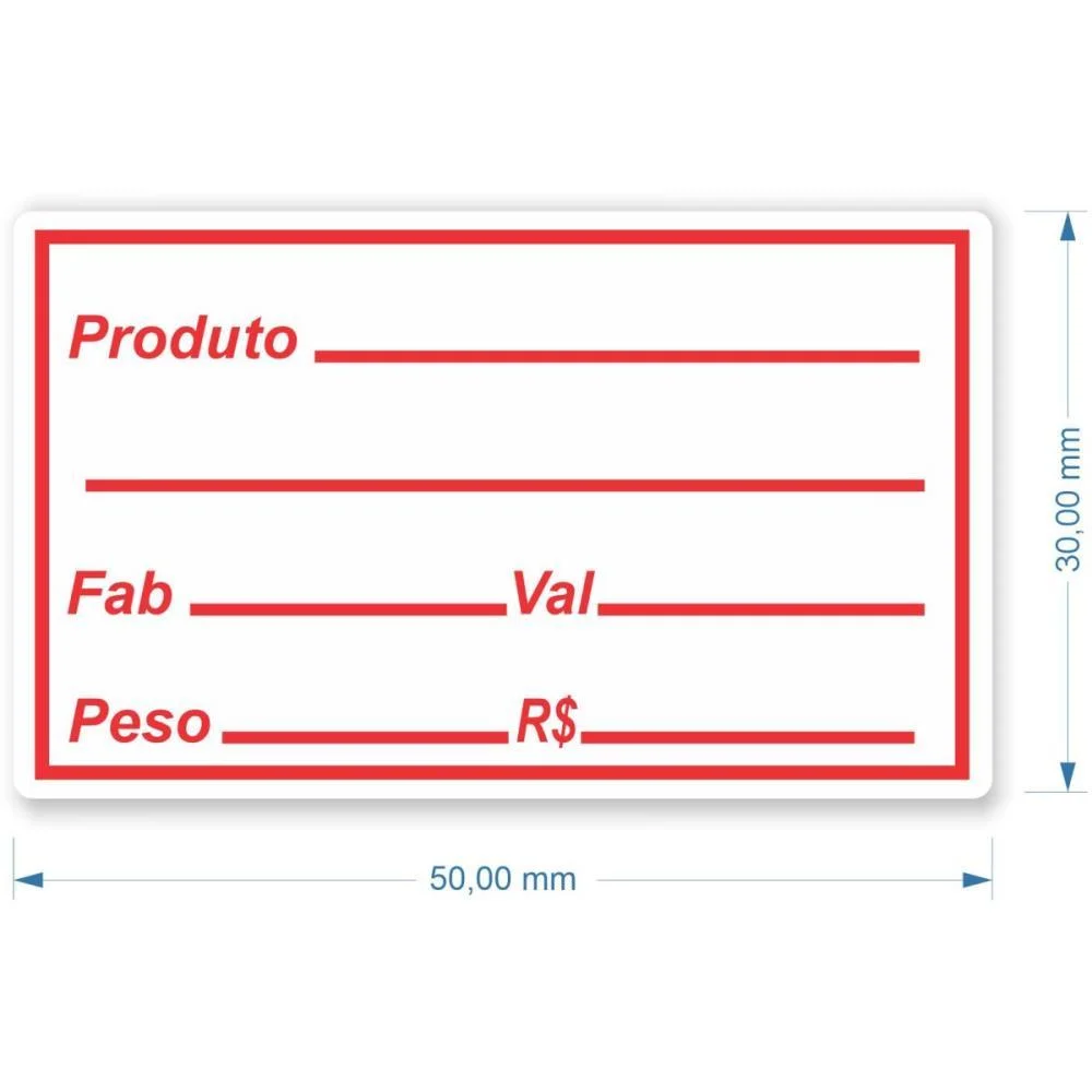 Etiqueta Adesiva Validade/Fabricacao C/100 Etiq Grespan (Pct.c/05) - imagem 2