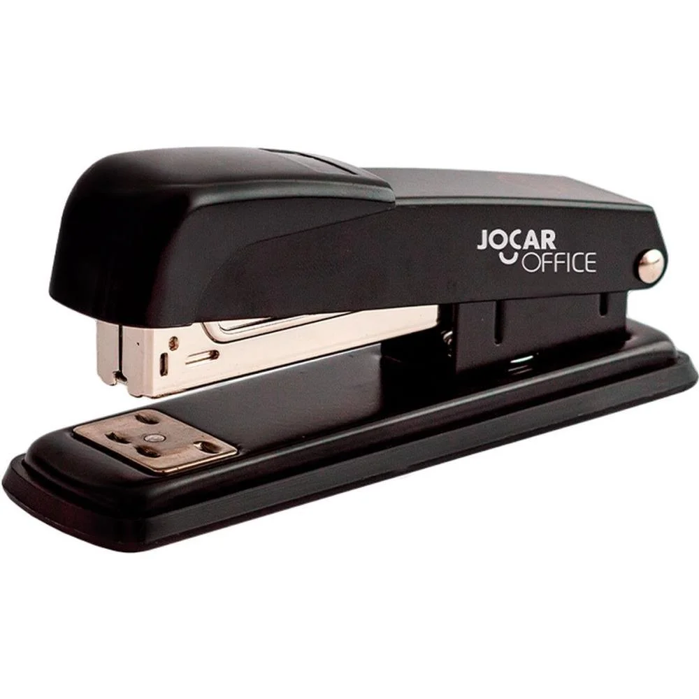 Grampeador Metal P/25Fls Jocar Preto Base 13Cm Leonora (Unidade) - imagem 2