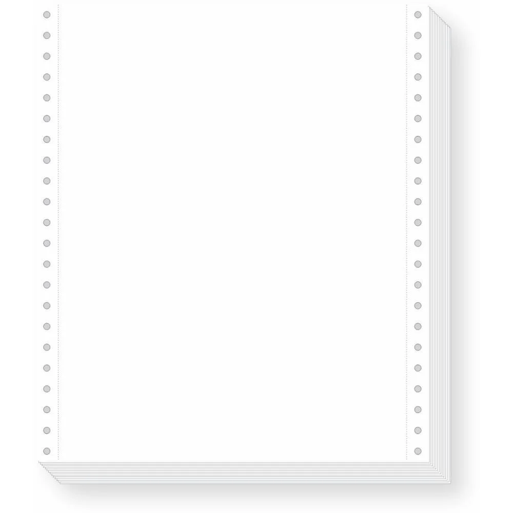 Formulario Continuo Branco 1 Via 80 Colunas 56G. Tamoio (Cx/3000) - imagem 3