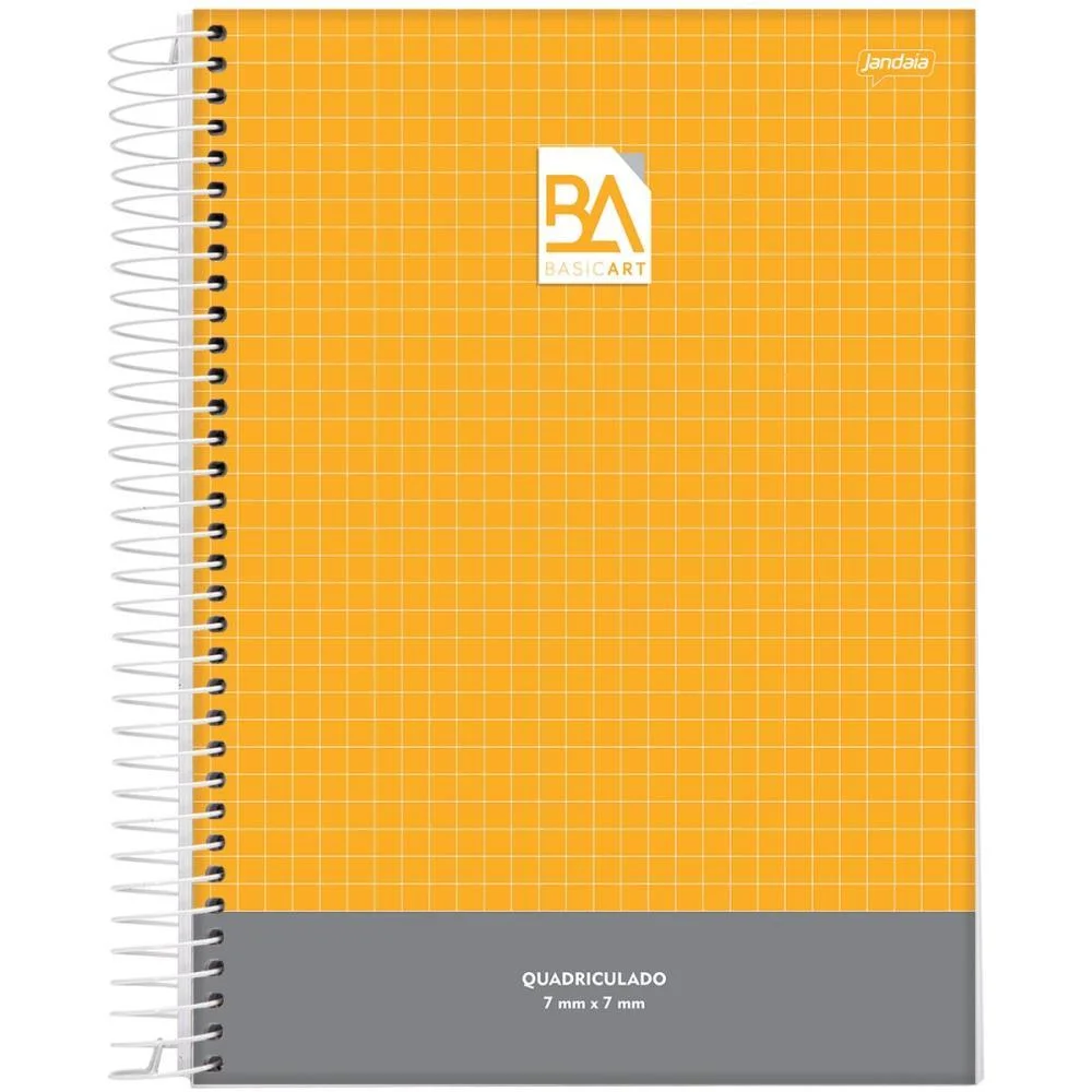 Caderno Quadriculado Univers. 7X7Mm 96F Esp.cd Basic Art Jandaia (Pct.c/04) - imagem 3