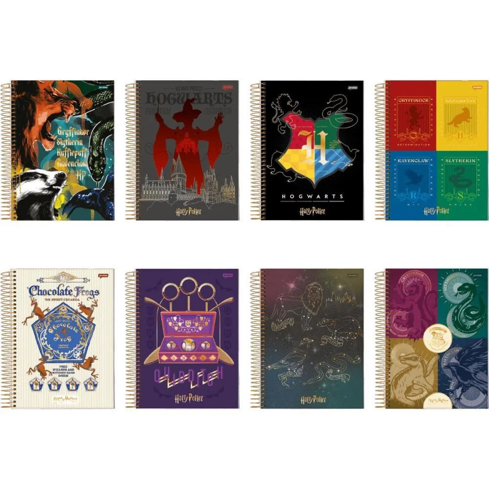 Caderno 10X1 Capa Dura Harry Potter 200Fls. I.a Jandaia (Pct.c/04) - imagem 2